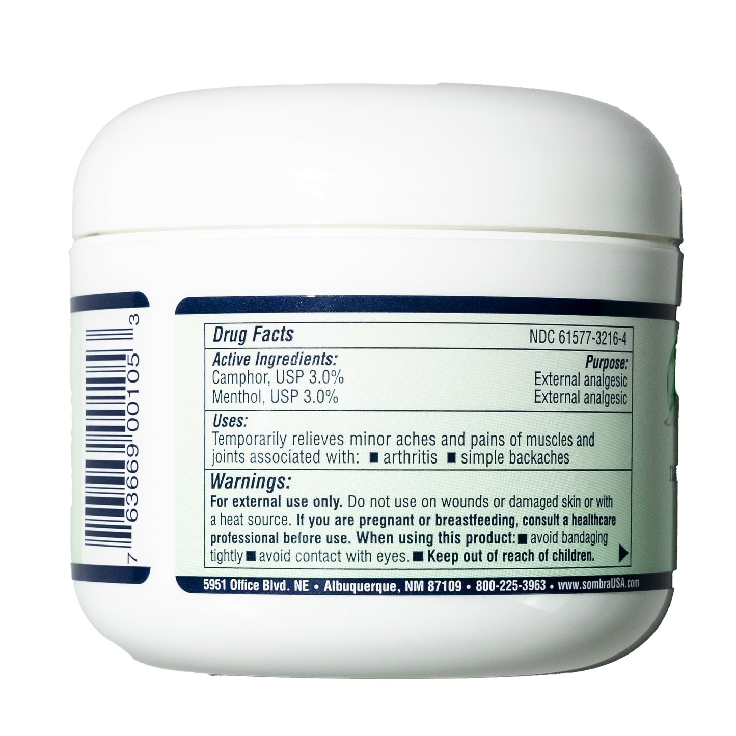 Sombra Warm Therapy Natural Pain Relieving Gel Jar (4 oz)