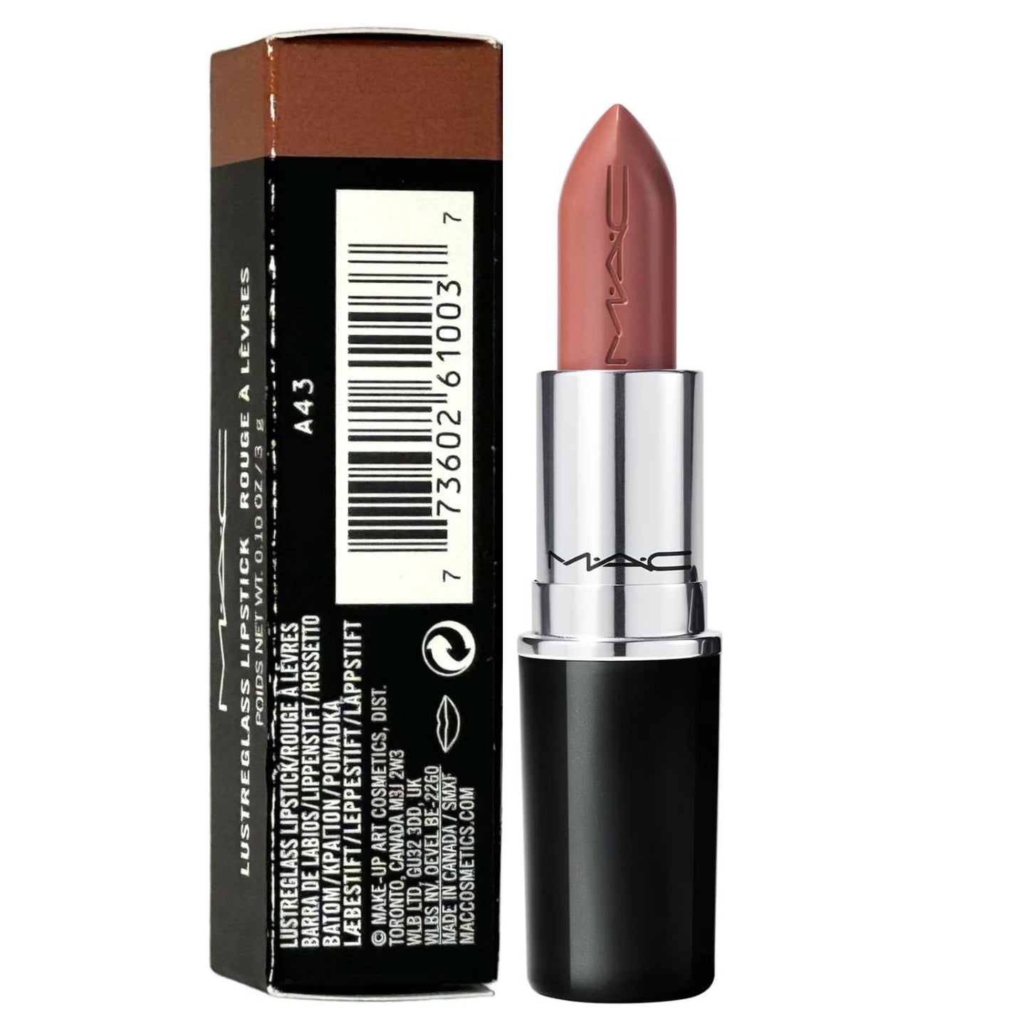 Mac Lustreglass Lipstick Hug Me 0.10 oz