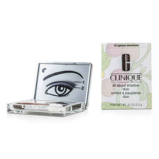 Clinique All About Shadow Duo Eye Shadow - 15 Uptown Downtown 0.07 oz
