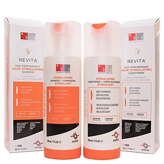 Ds LAB Revita High-Performance Hair Stimulating Shampoo and Conditioner, 7 Ounce / 205 Milliliter