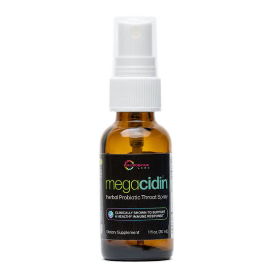 Microbiome Megacidin Herbal Probiotic Throat Spray - 1 oz