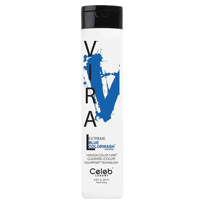 Celeb Luxury Viral Extreme Blue 10x Multi-lingual Colorwash Shampoo 244 ml / 8.25 oz