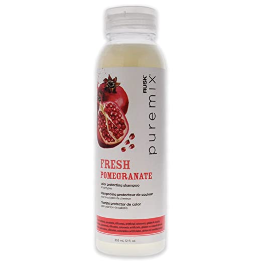 Rusk Puremix Fresh Pomegranate Color Protecting Shampoo 12 oz