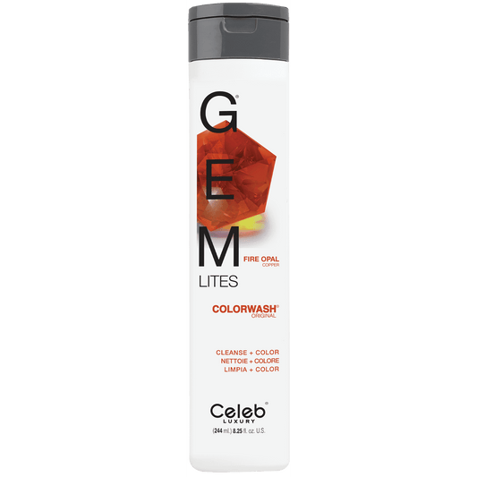 Celeb Luxury Gem Lites Fire Opal 10x Multi-lingual Colorwash Shampoo 244 ml / 8.25 oz