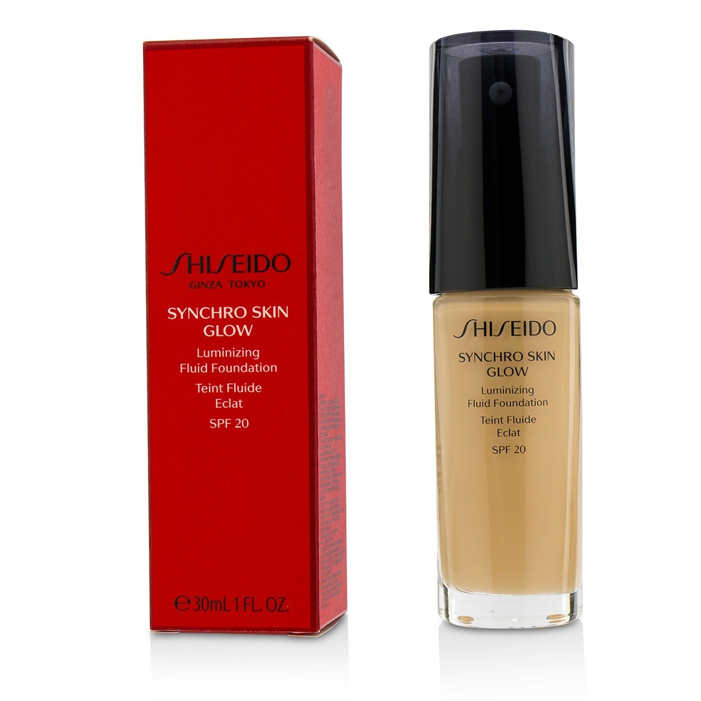 Shiseido Synchro Skin Glow Luminizing Fluid Foundation SPF 20 - N2 Neutral 30 ml / 1 oz