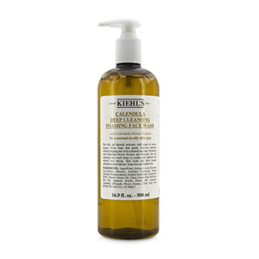 Kiehl's Calendula Deep Cleansing Foaming Face Wash For A Normal-To-Oily Skin Type 500 ml
