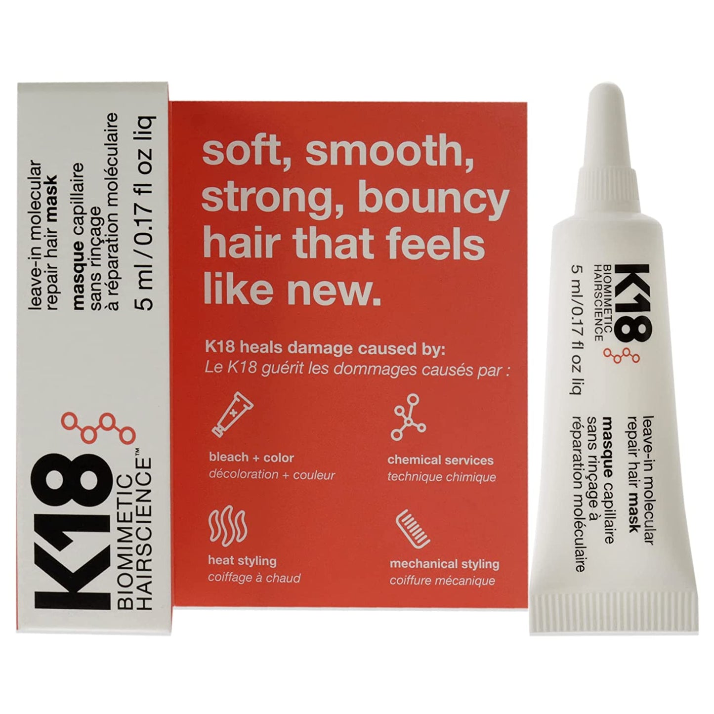 K18 Leave In Molecular Repair Hair Mask 0.17 oz
