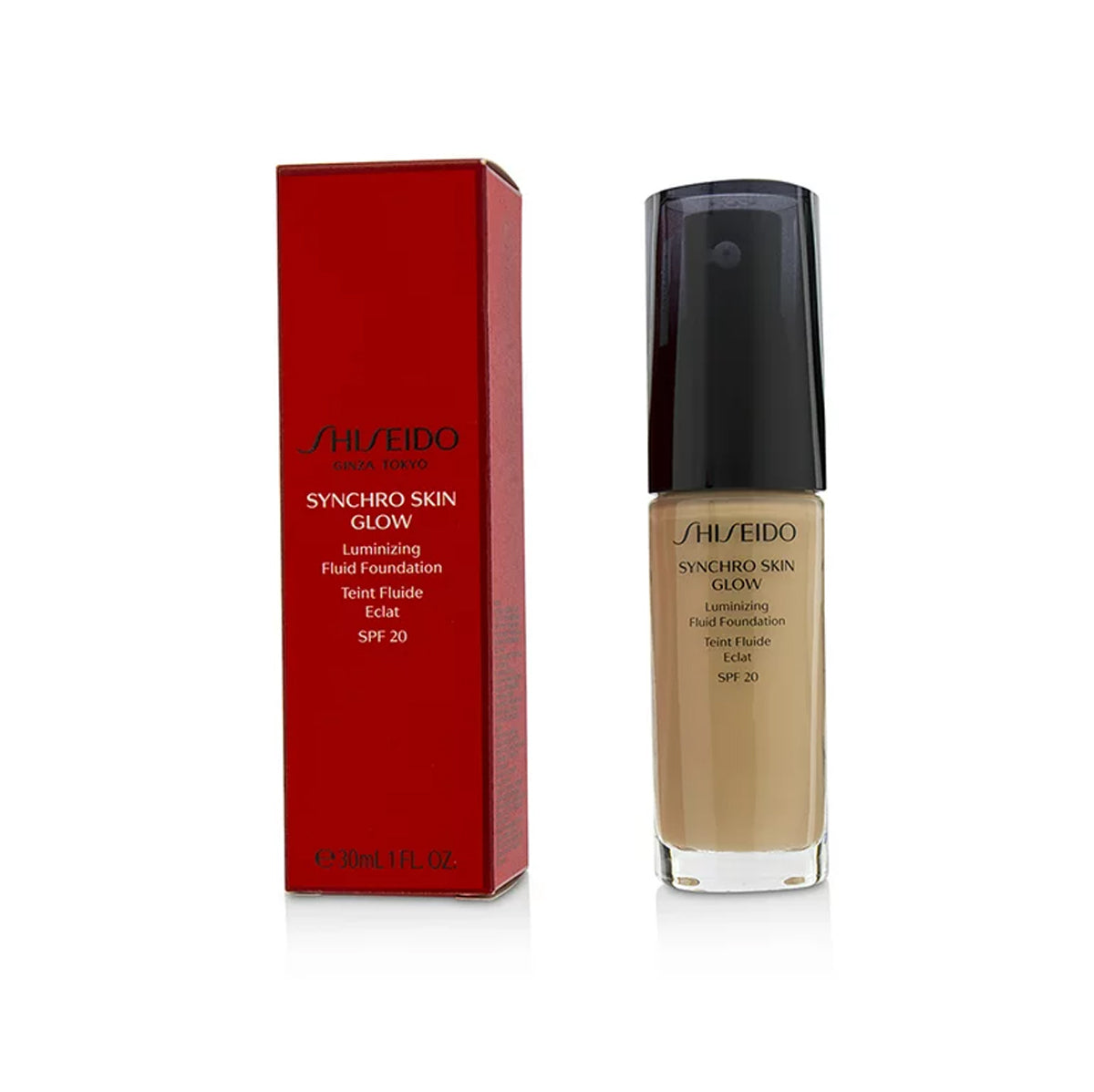 Shiseido Synchro Skin Glow Luminizing Fluid Foundation SPF 20 Rose 2 -  30 ml / 1 oz