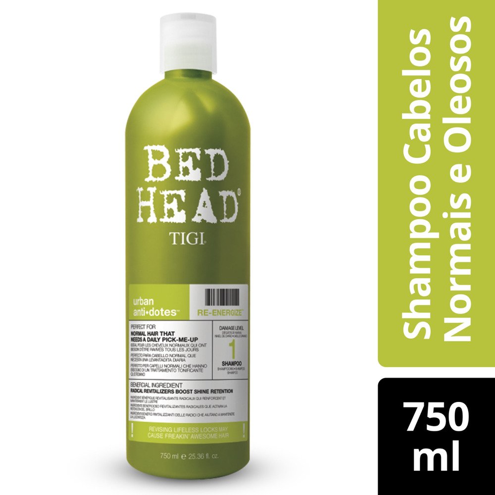 TIGI Bed Head Urban Anti dotes Re-Energize Shampoo 25.36 Oz