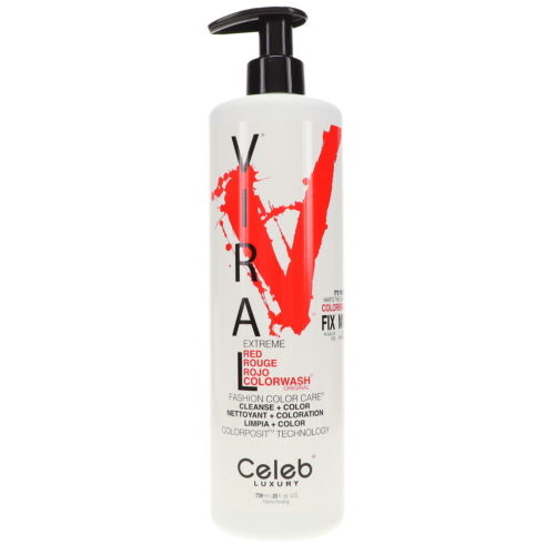 Celeb Luxury Viral Red Colorwash 10X Multi-Lingual Shampoo 25 oz